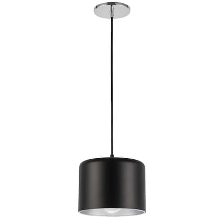 1Lt Incand Pendant, Pc With Mb&Slv Shade